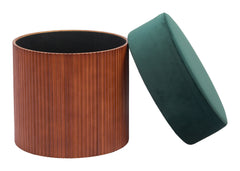 Boto Green Storage Ottoman - Ornate Home