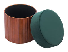 Boto Green Storage Ottoman - Ornate Home