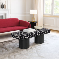 Botoia Black & White Bench - Ornate Home