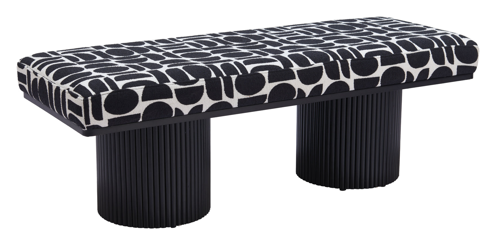 Botoia Black & White Bench - Ornate Home