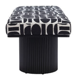 Botoia Black & White Bench - Ornate Home