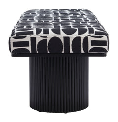 Botoia Black & White Bench - Ornate Home