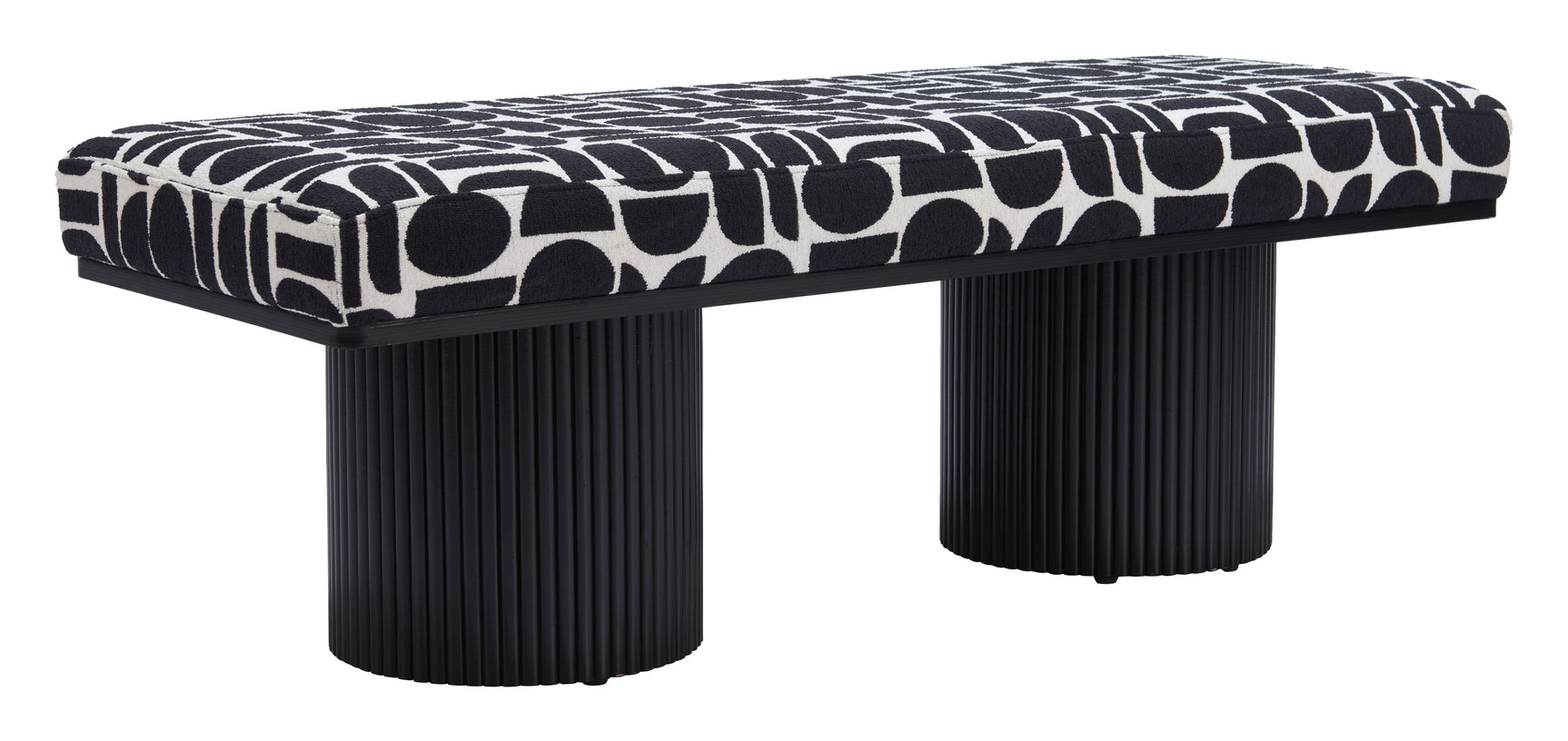 Botoia Black & White Bench - Ornate Home
