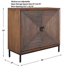 Bottom Line Woodtone 2 Door Wood Cabinet - Ornate Home