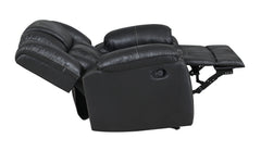 Boulder Ebony Fabric Gliding Reclining Chair - Ornate Home