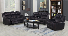 Boulder Ebony Fabric Reclining Sofa & Loveseat - Ornate Home
