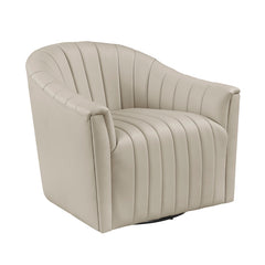 Boulevard White Swivel Chair - Ornate Home