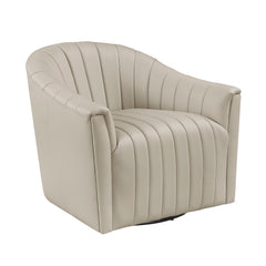 Boulevard White Swivel Chair - Ornate Home