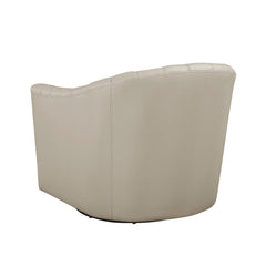 Boulevard White Swivel Chair - Ornate Home