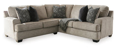 Bovarian Stone 2-Piece Sectional with Ottoman - Ornate Home