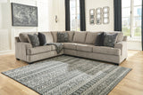 Bovarian Stone 3-Piece Sectional and Ottoman (Online Special Price) - Ornate Home