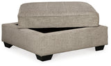 Bovarian Stone 3-Piece Sectional and Ottoman - Ornate Home