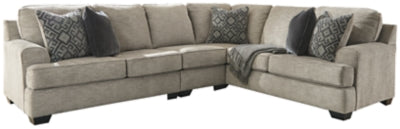 Bovarian Stone 3-Piece Sectional with Ottoman - Ornate Home