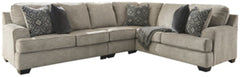 Bovarian Stone 3-Piece Sectional with Ottoman - Ornate Home