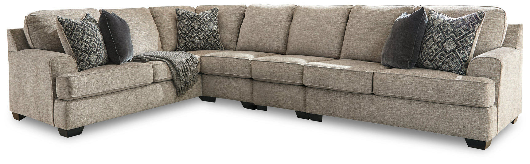 Bovarian Stone 4pc Sectional (Online Special Price) - Ornate Home