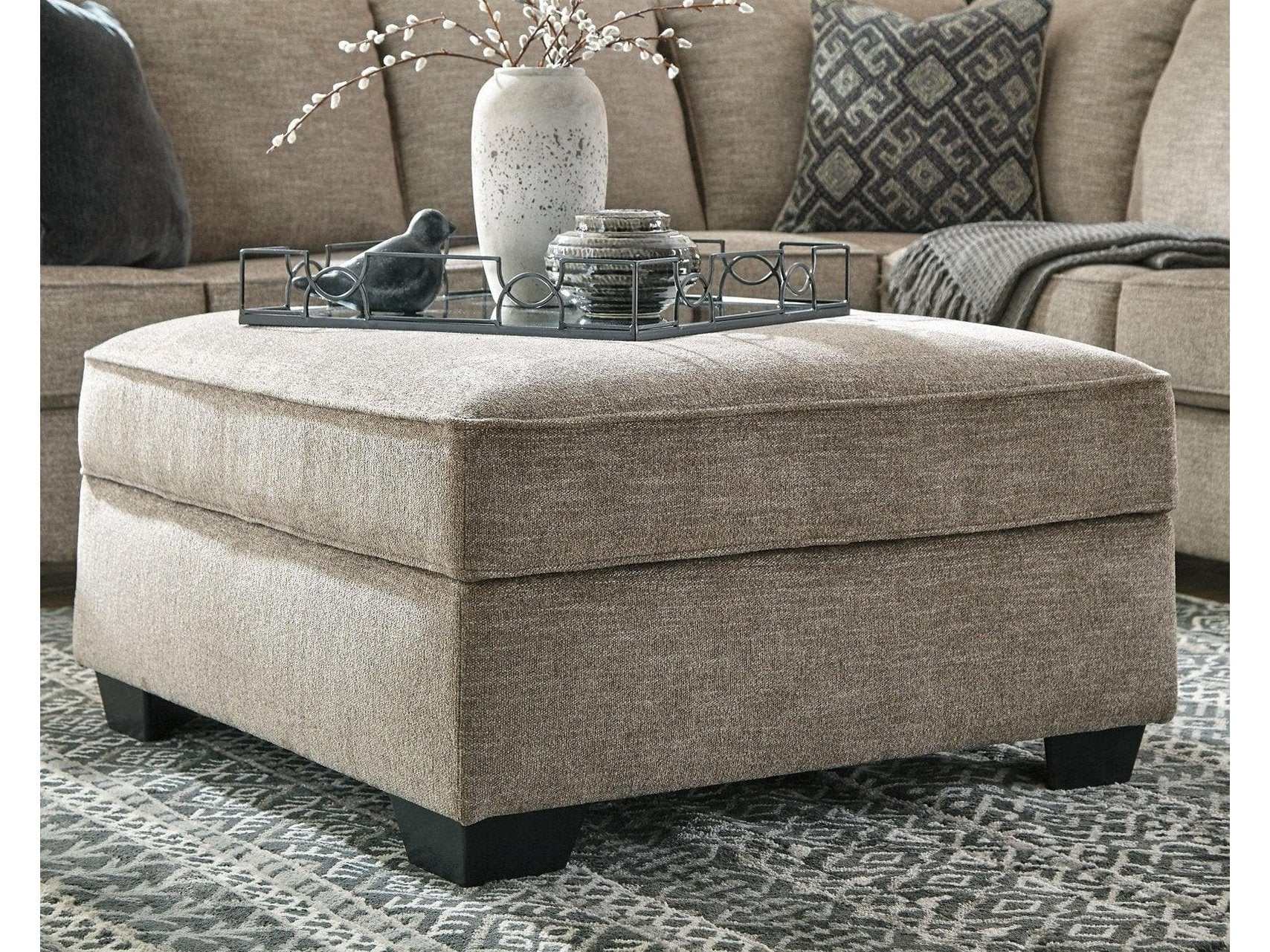 Bovarian Stone Ottoman w/ Storage (Online Special Price) - Ornate Home