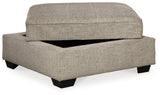 Bovarian Stone Ottoman w/ Storage (Online Special Price) - Ornate Home