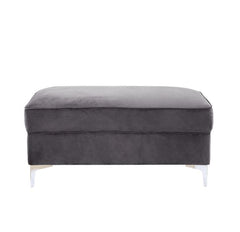 Bovasis Gray Ottoman - Ornate Home