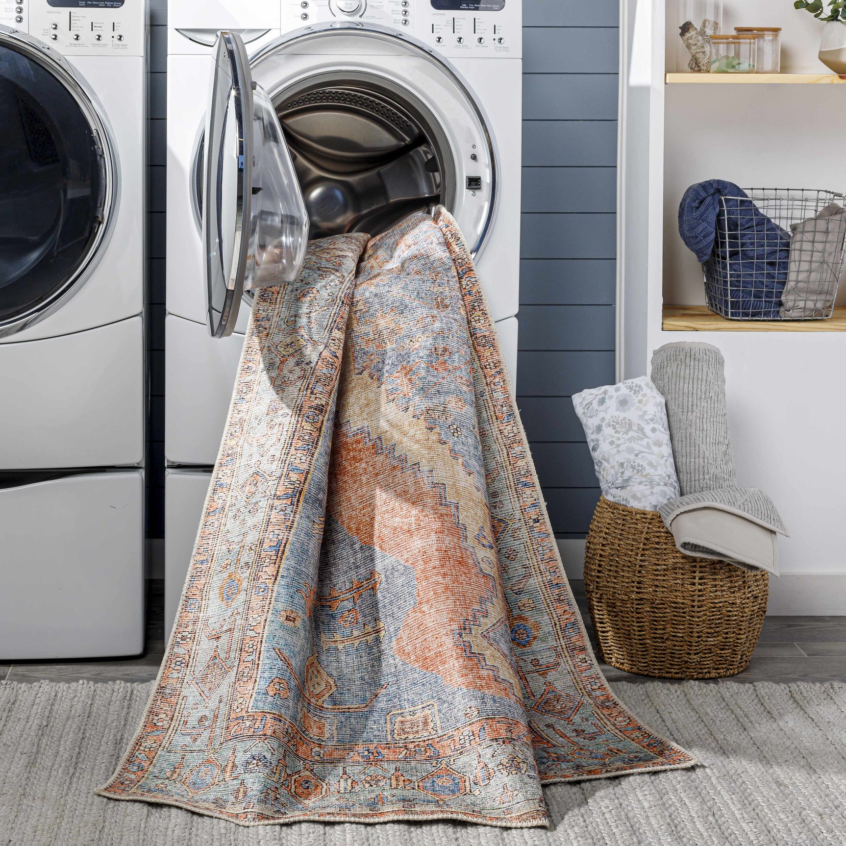 Bovey Washable Area Rug - Clearance - Ornate Home