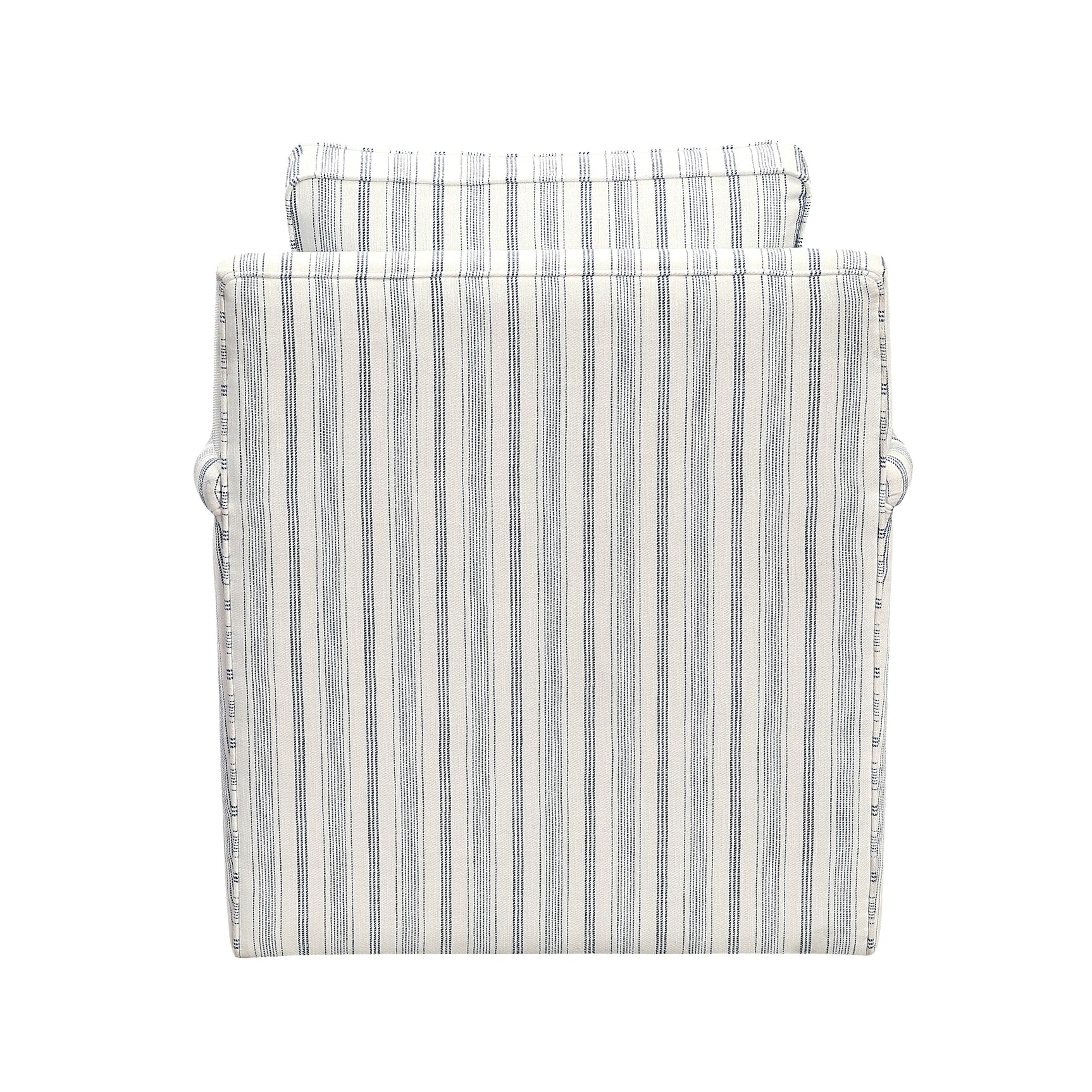 Bowden Off White/Blue Swivel Chair - Ornate Home