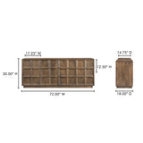 Bowen Deep Brown Sideboard - Ornate Home