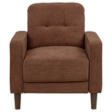 Bowen II Rust Fabric Upholstered Track Arm Accent Chair - Ornate Home