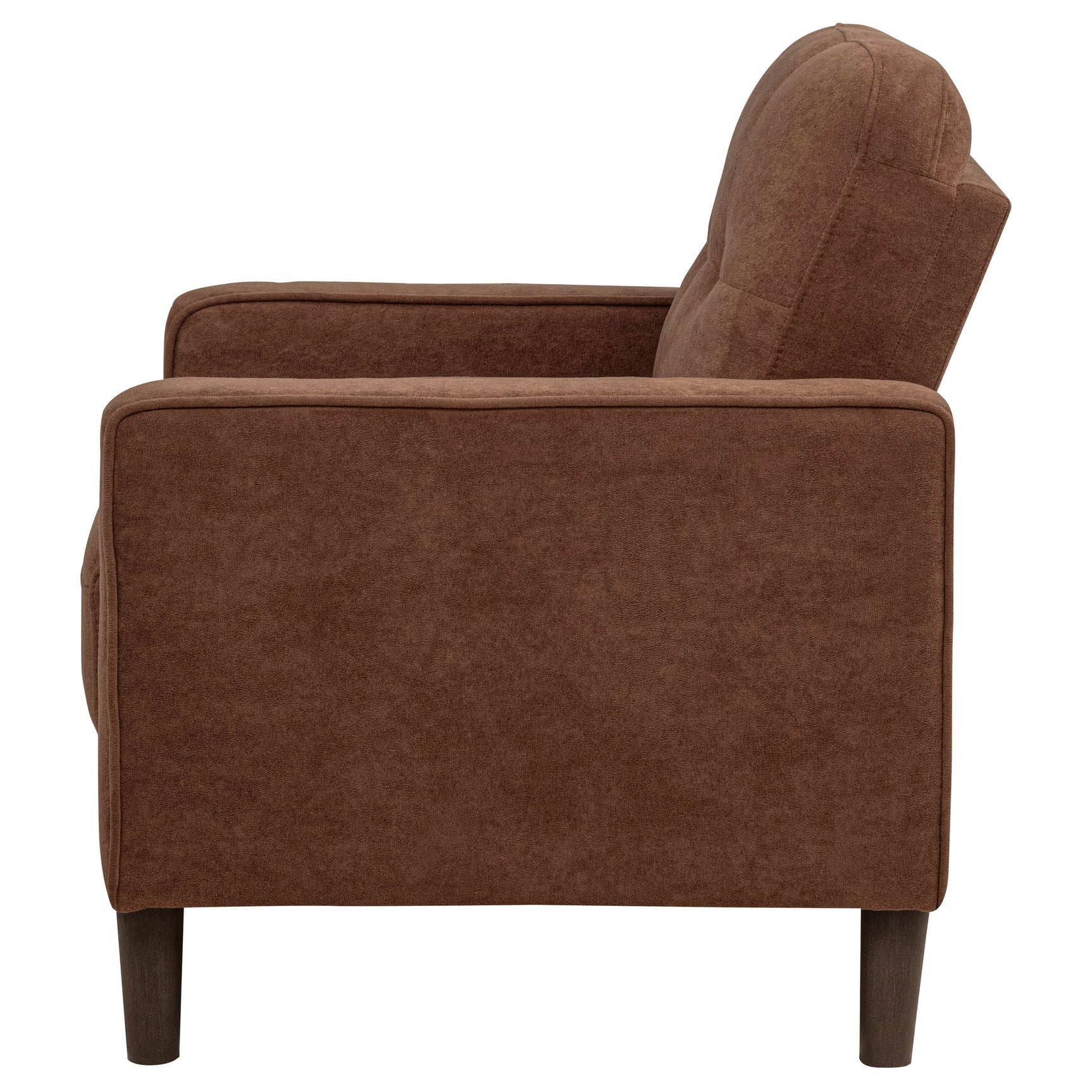 Bowen II Rust Fabric Upholstered Track Arm Accent Chair - Ornate Home