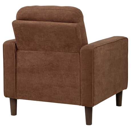 Bowen II Rust Fabric Upholstered Track Arm Accent Chair - Ornate Home
