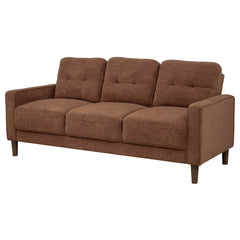 Bowen II Rust Fabric Upholstered Track Arm Sofa - Ornate Home