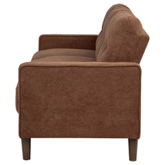 Bowen II Rust Fabric Upholstered Track Arm Sofa - Ornate Home