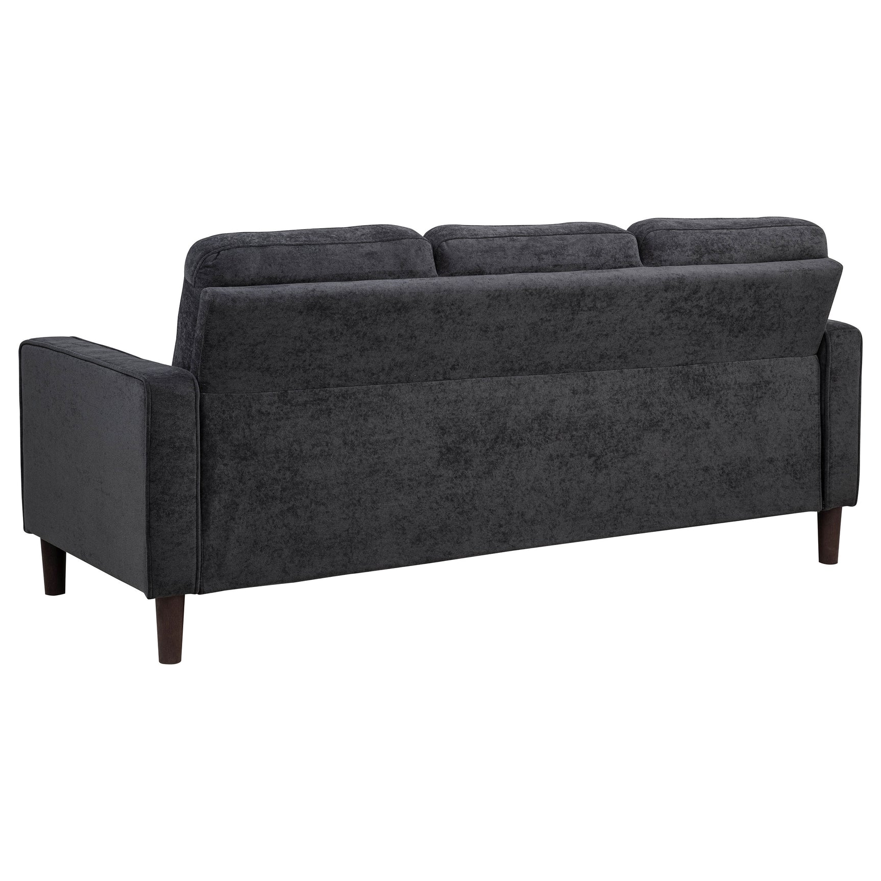 Bowen II Steel Grey 2-piece Upholstered Track Arm Sofa Set - Ornate Home