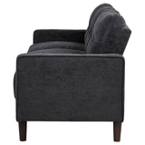 Bowen II Steel Grey Fabric Upholstered Track Arm Sofa - Ornate Home
