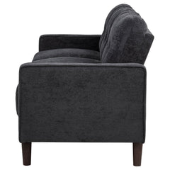 Bowen II Steel Grey Fabric Upholstered Track Arm Sofa - Ornate Home