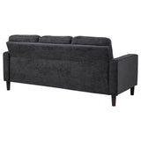 Bowen II Steel Grey Fabric Upholstered Track Arm Sofa - Ornate Home