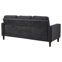 Bowen II Steel Grey Fabric Upholstered Track Arm Sofa - Ornate Home