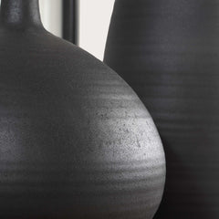 Bower Black Vases (Set of 2) - Ornate Home