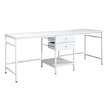 Bowers White High Gloss Writing Desk