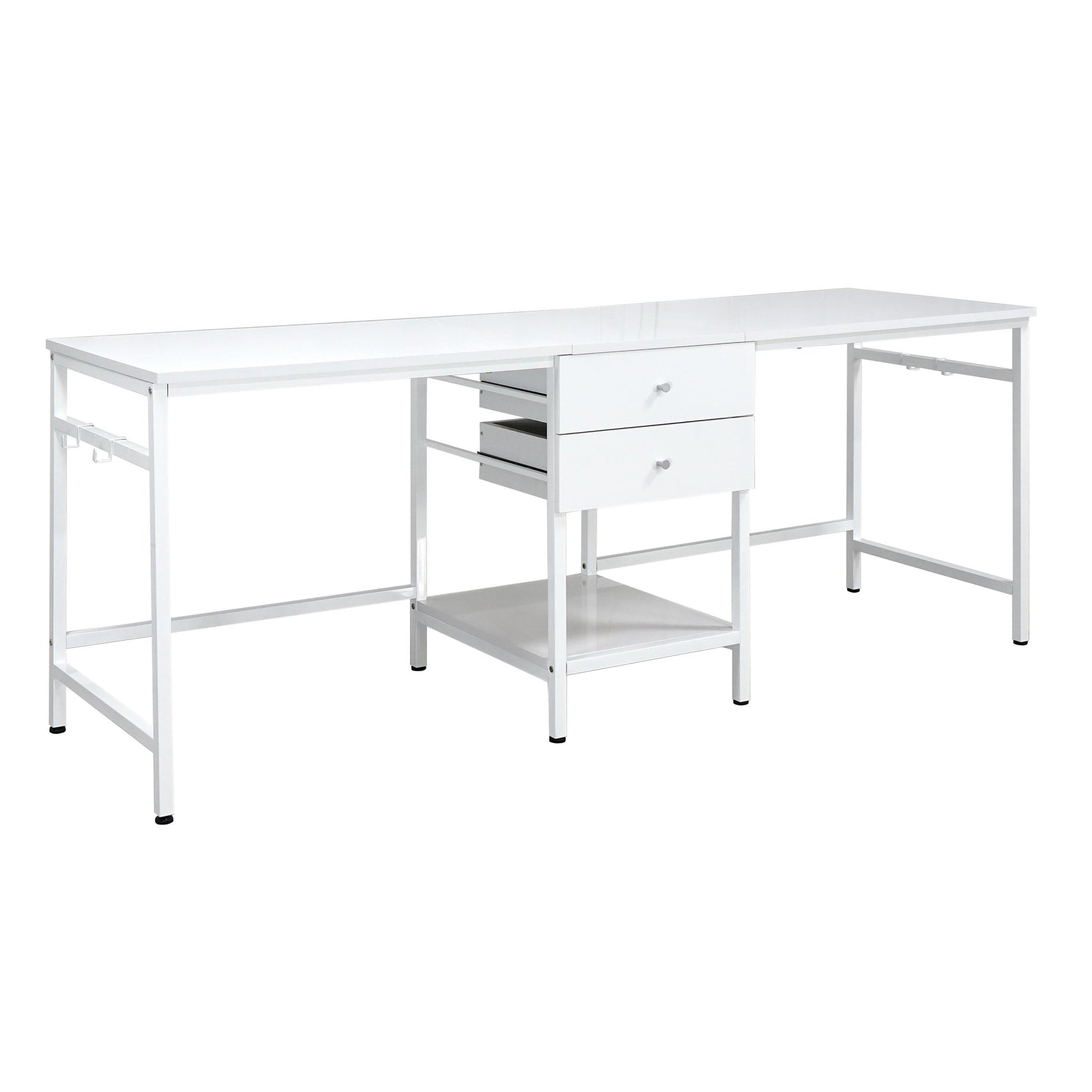 Bowers White High Gloss Writing Desk