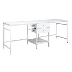 Bowers White High Gloss Writing Desk