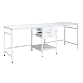 Bowers White High Gloss Writing Desk