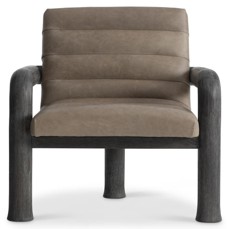 Bowie Tadon Cerused/Beige/Tan Leather Chair - Ornate Home