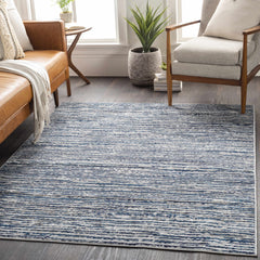 Bowmansdale Striped Navy Rug - Ornate Home