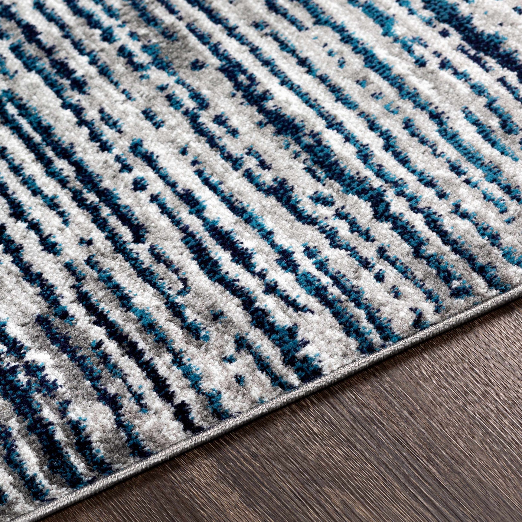 Bowmansdale Striped Navy Rug - Ornate Home