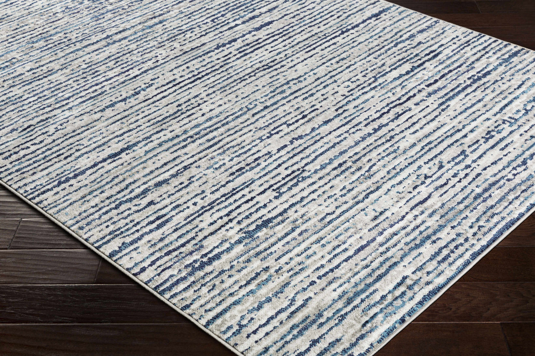 Bowmansdale Striped Navy Rug - Ornate Home