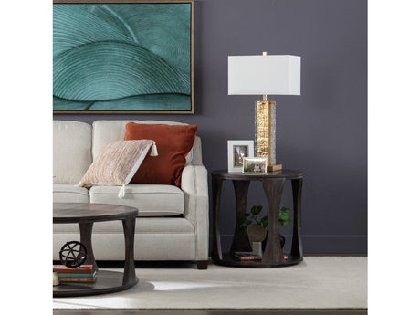 Bowtie Brown End Table - Ornate Home