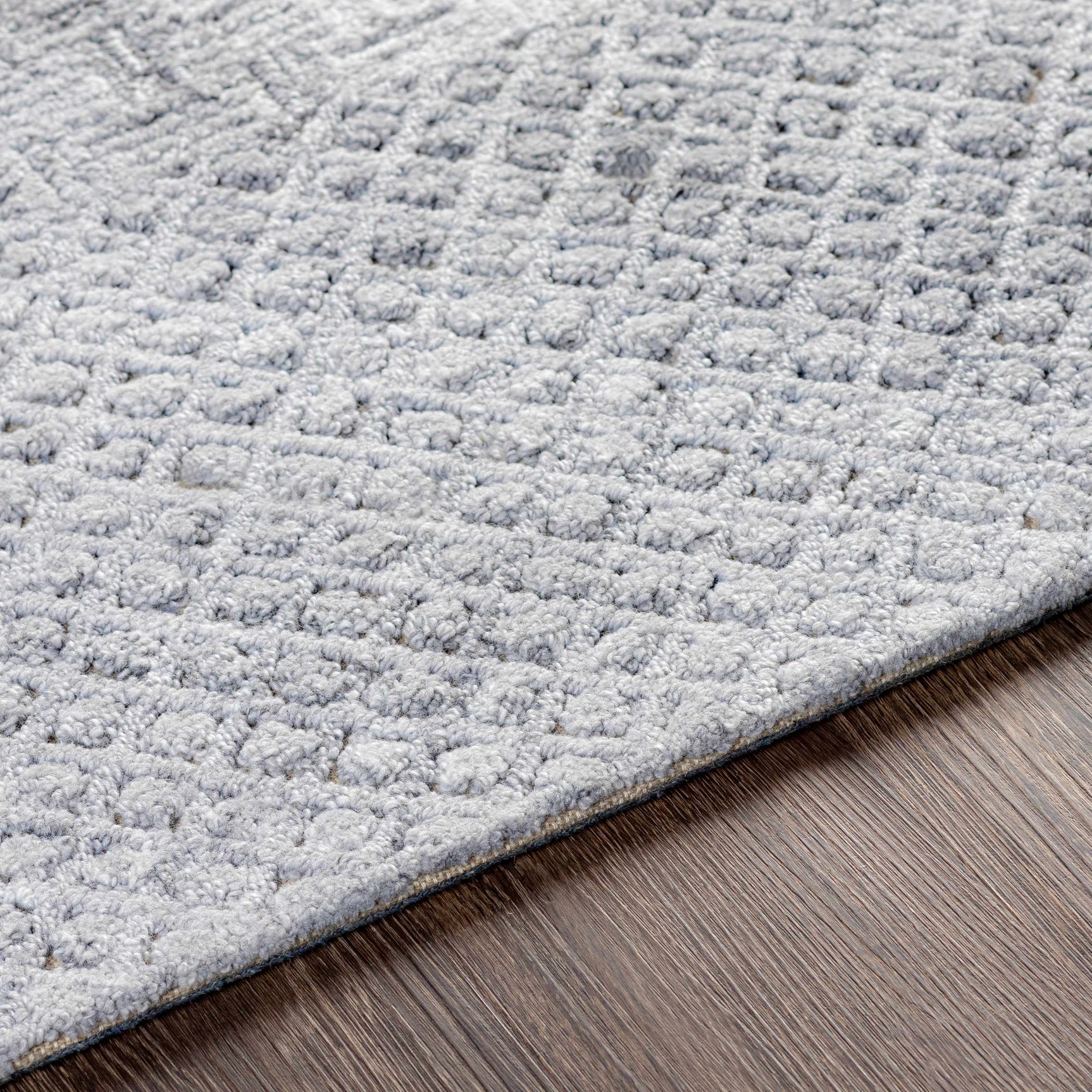 Boxholm Gray Hand Tufted Wool-Blend Rug - Clearance - Ornate Home
