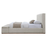 Boxter Beige Queen Bed w/Storage - Ornate Home