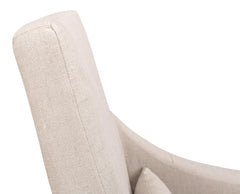 Boyce Beige Skirted Arm Chair - Ornate Home