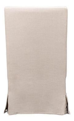 Boyce Beige Skirted Arm Chair - Ornate Home