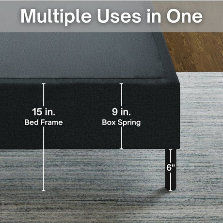 Boyd Sleep Omni 2-in-1 Queen Size Metal Foundation - Ornate Home